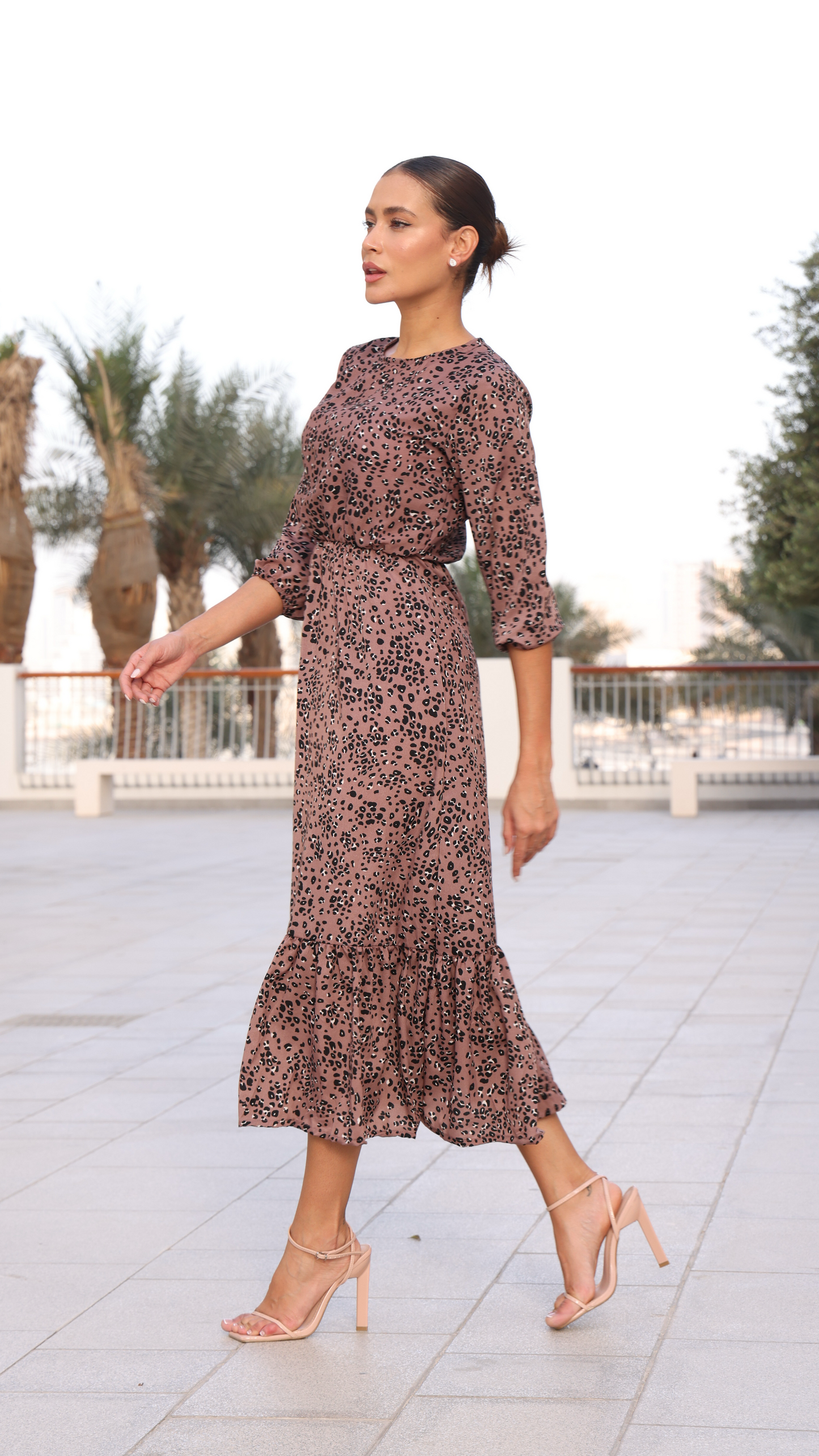PORTOFINO DRESS LEOPARD
