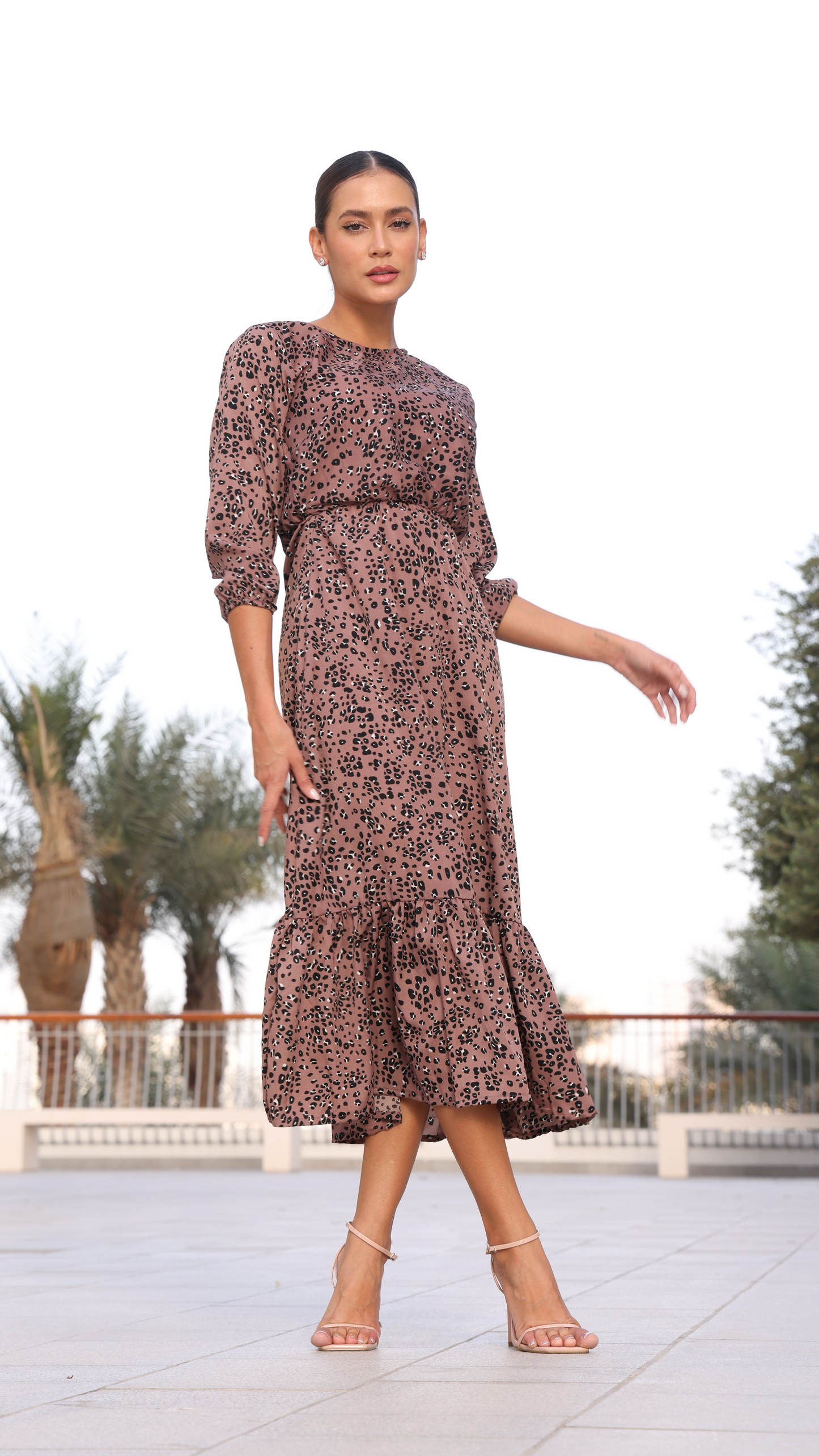 PORTOFINO DRESS LEOPARD
