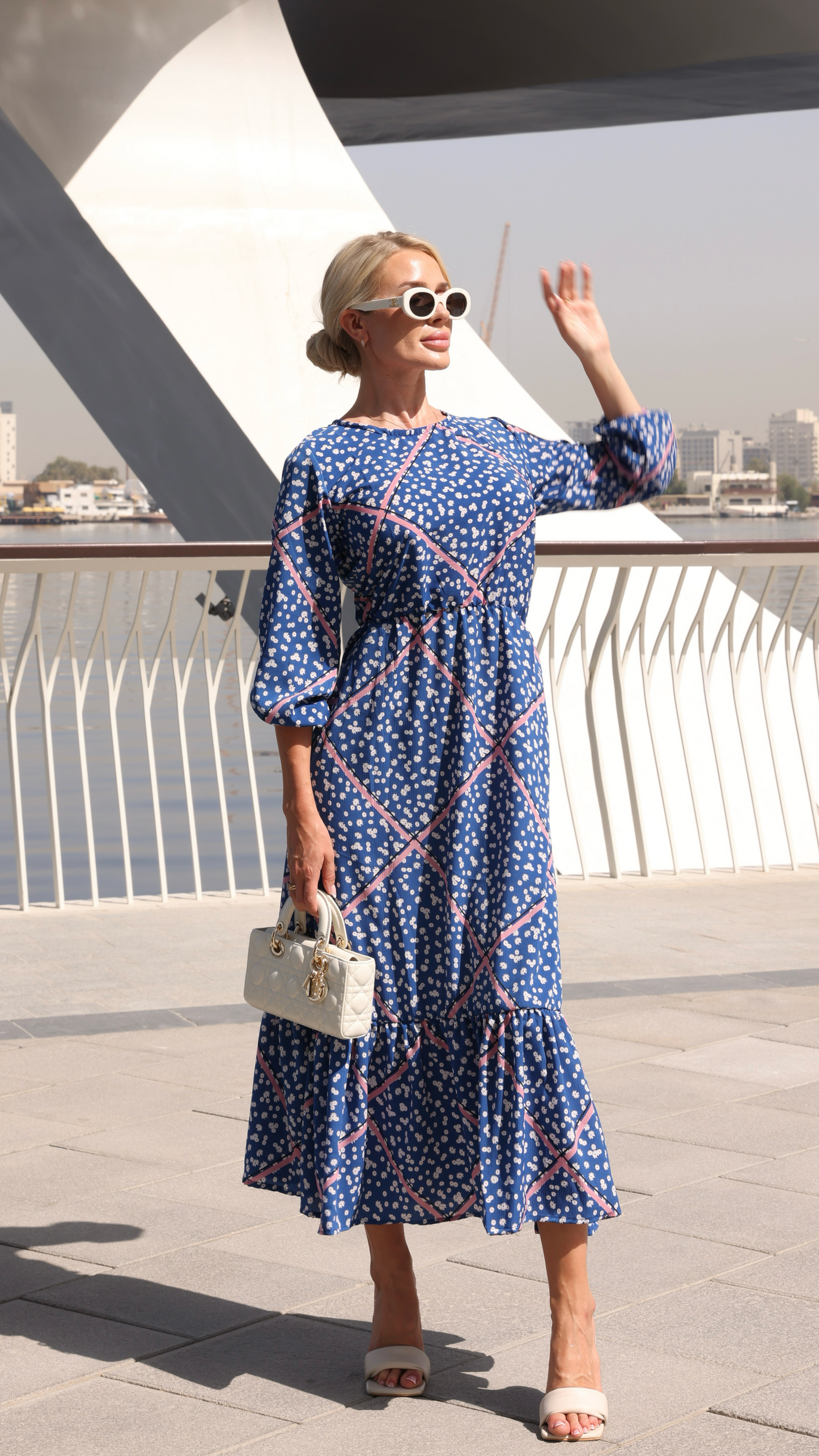 PORTOFINO DRESS DAISY PRINT