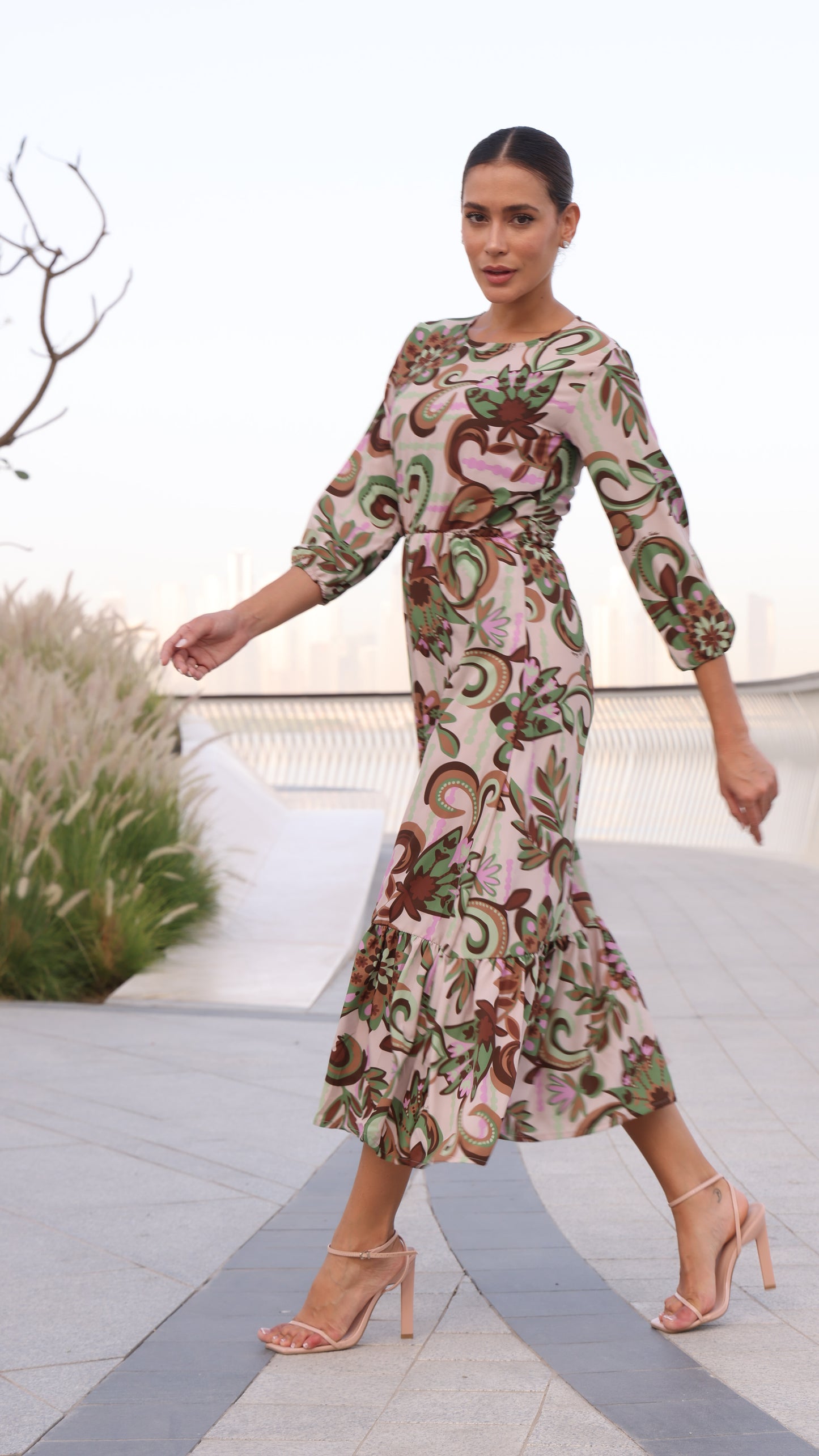 PORTOFINO DRESS FLORAL PRINT