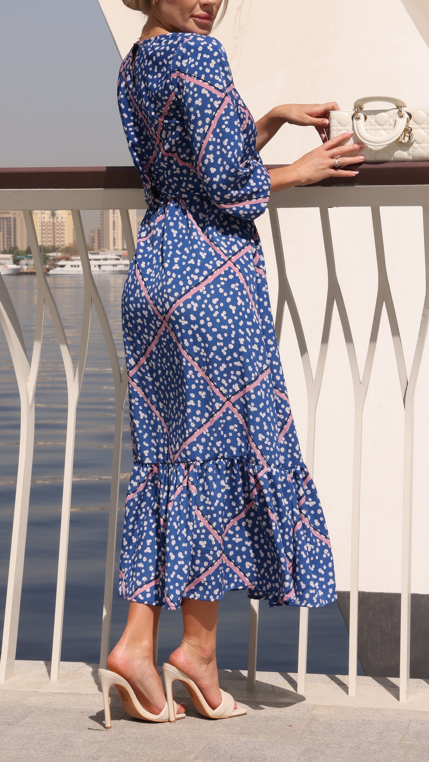 PORTOFINO DRESS DAISY PRINT