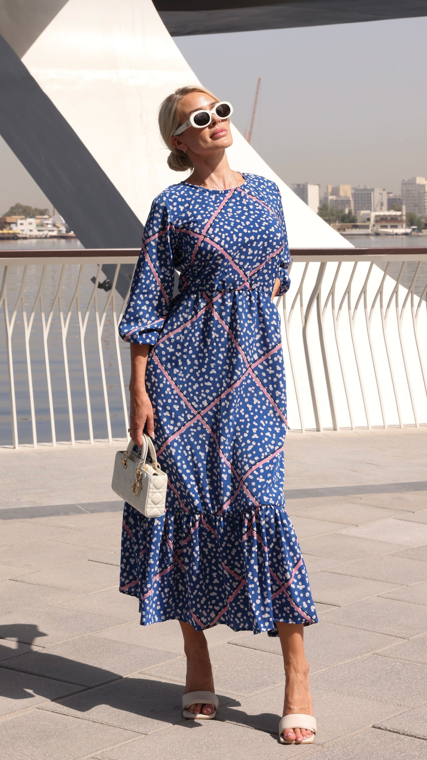 PORTOFINO DRESS DAISY PRINT