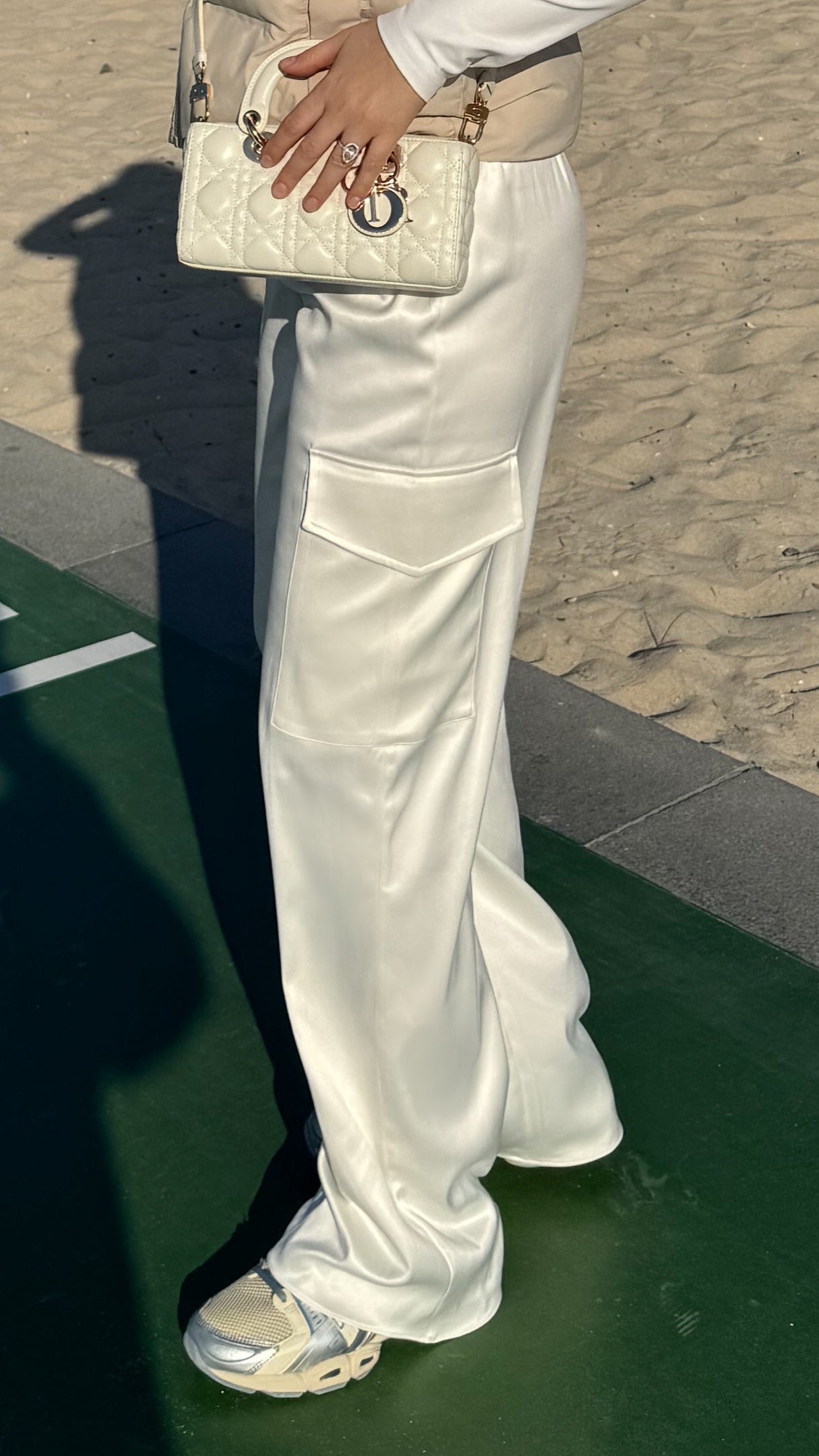 MIMI PANTS GLOSSY PEARL