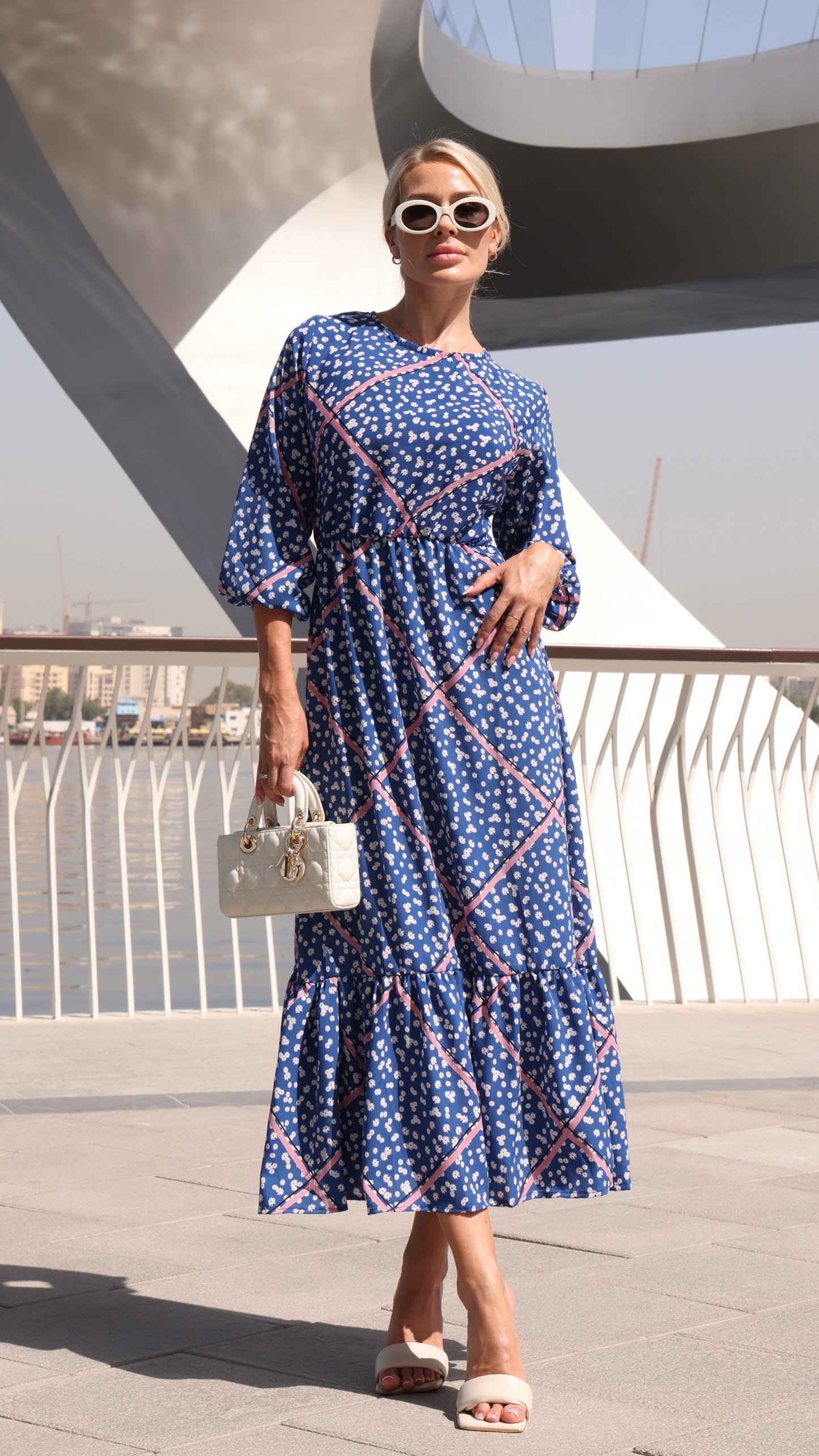 PORTOFINO DRESS DAISY PRINT