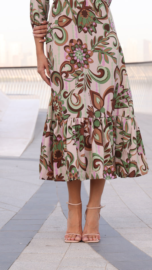 PORTOFINO DRESS FLORAL PRINT