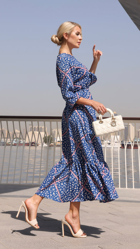 PORTOFINO DRESS DAISY PRINT