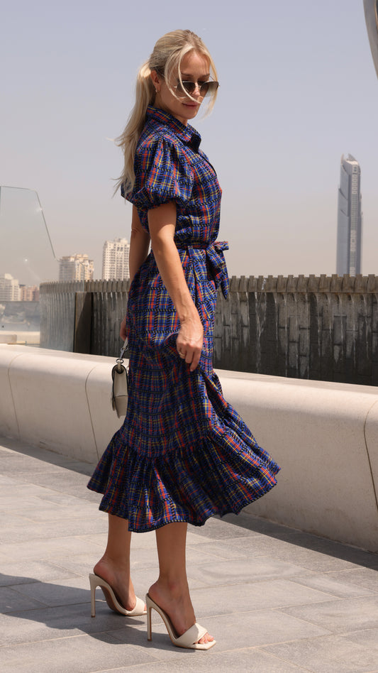 SANTORINI DRESS BLCH PRINT