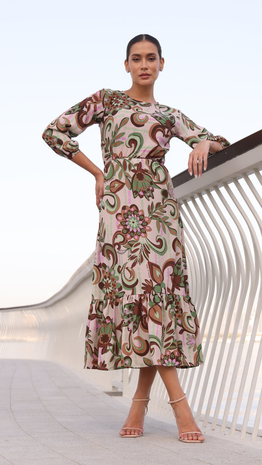 PORTOFINO DRESS FLORAL PRINT